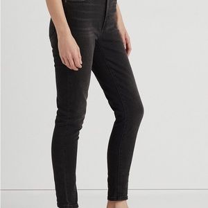 Lauren Ralph Lauren Black Wash skinny jeans 33/16